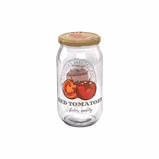 بانکه 1 لیتر هروین طرح گوجه فرنگی مدل 10151