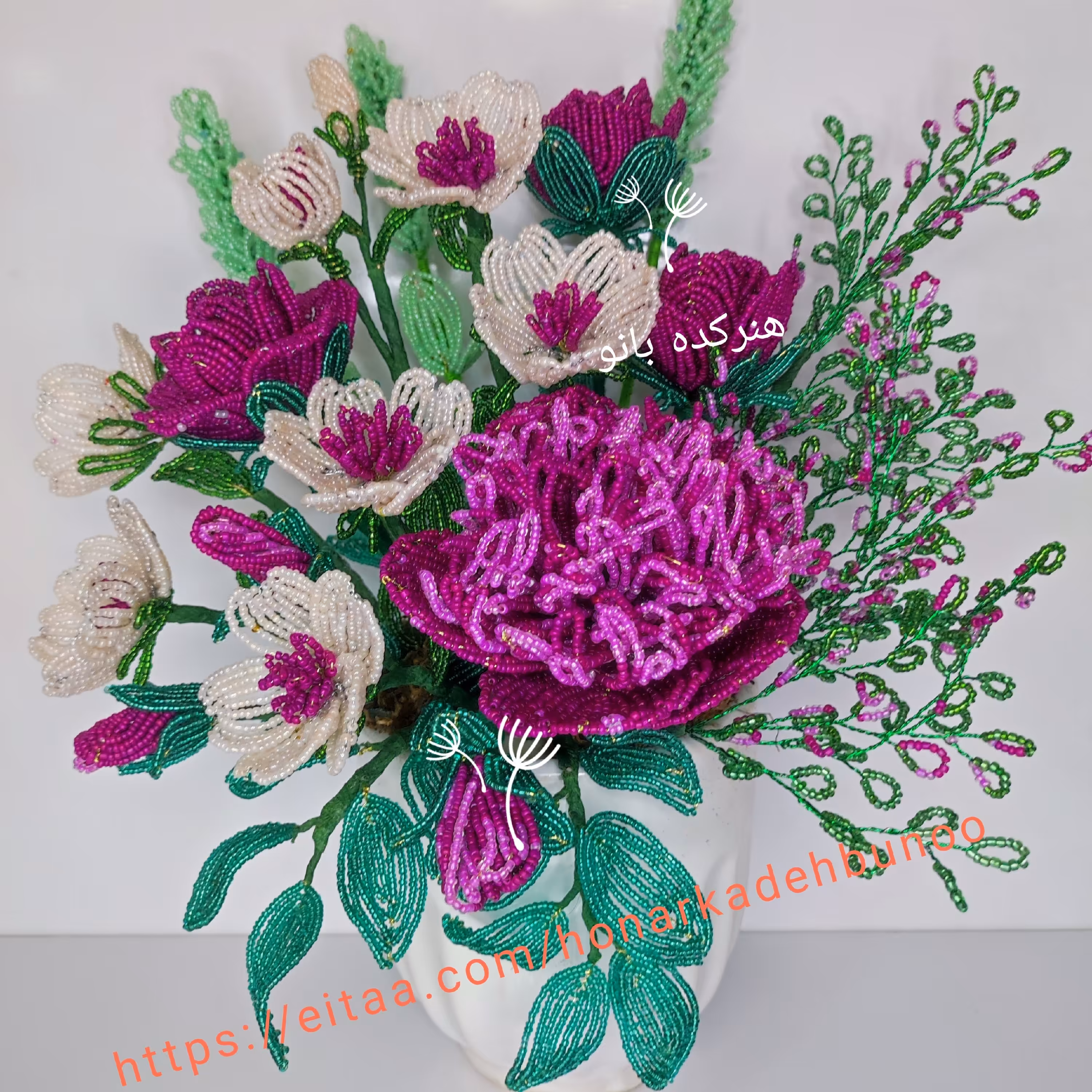 گل داوودی منجوقی 