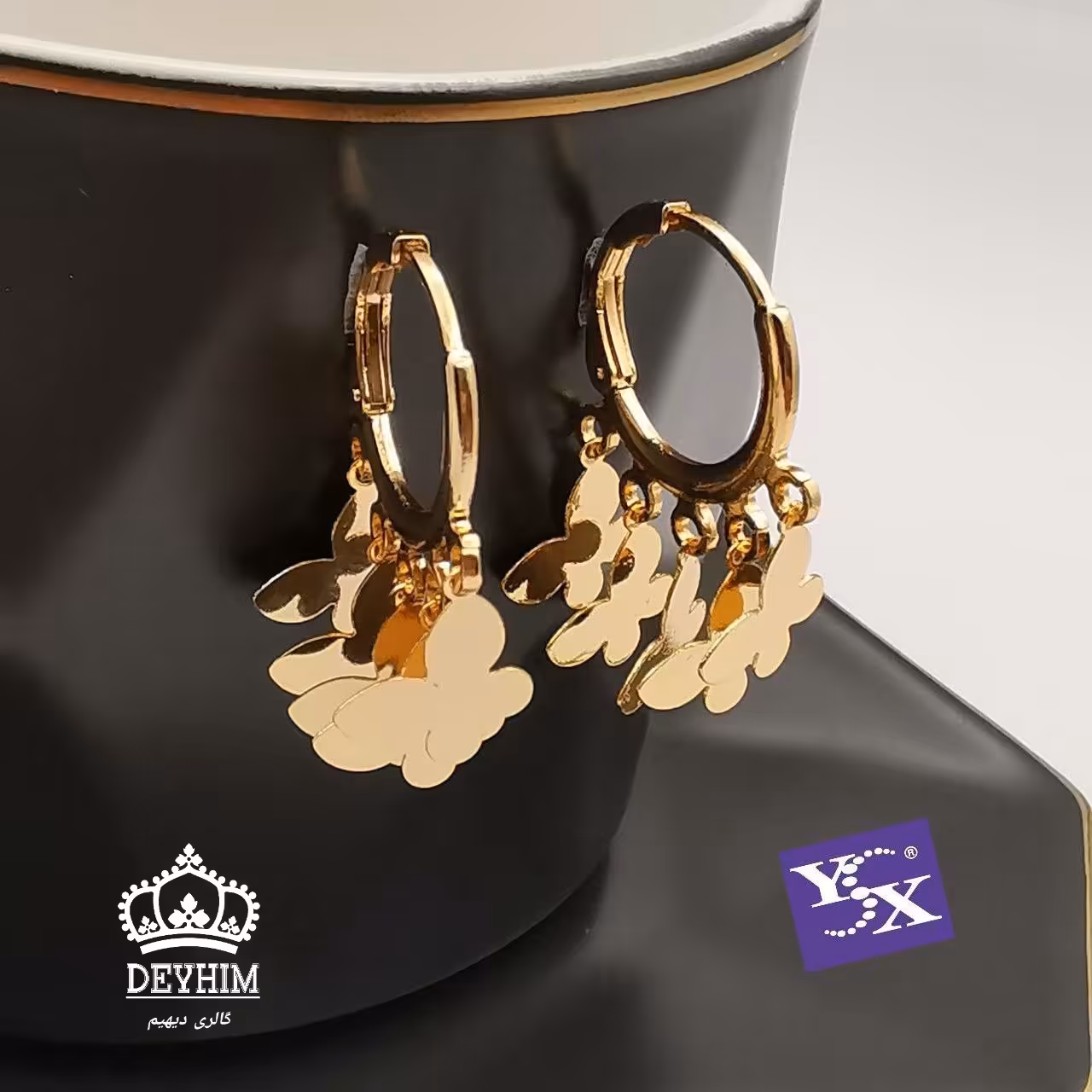 گوشواره YSX آبکاری طلا