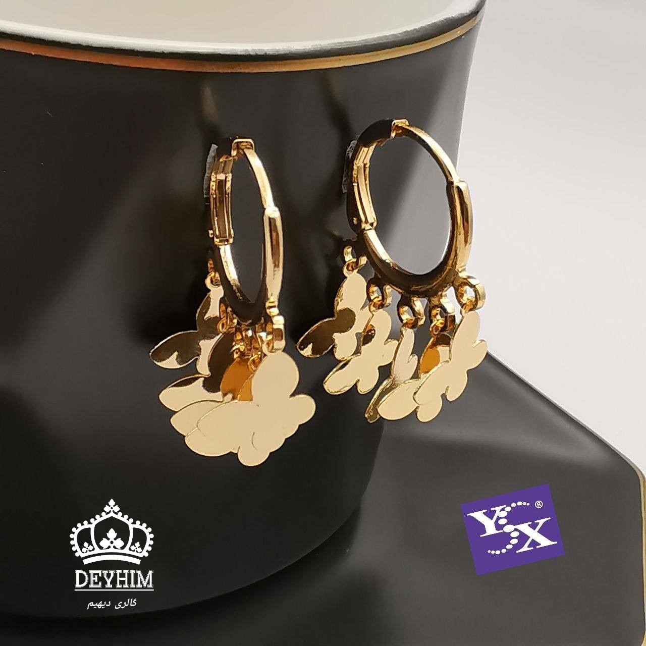 گوشواره YSX آبکاری طلا