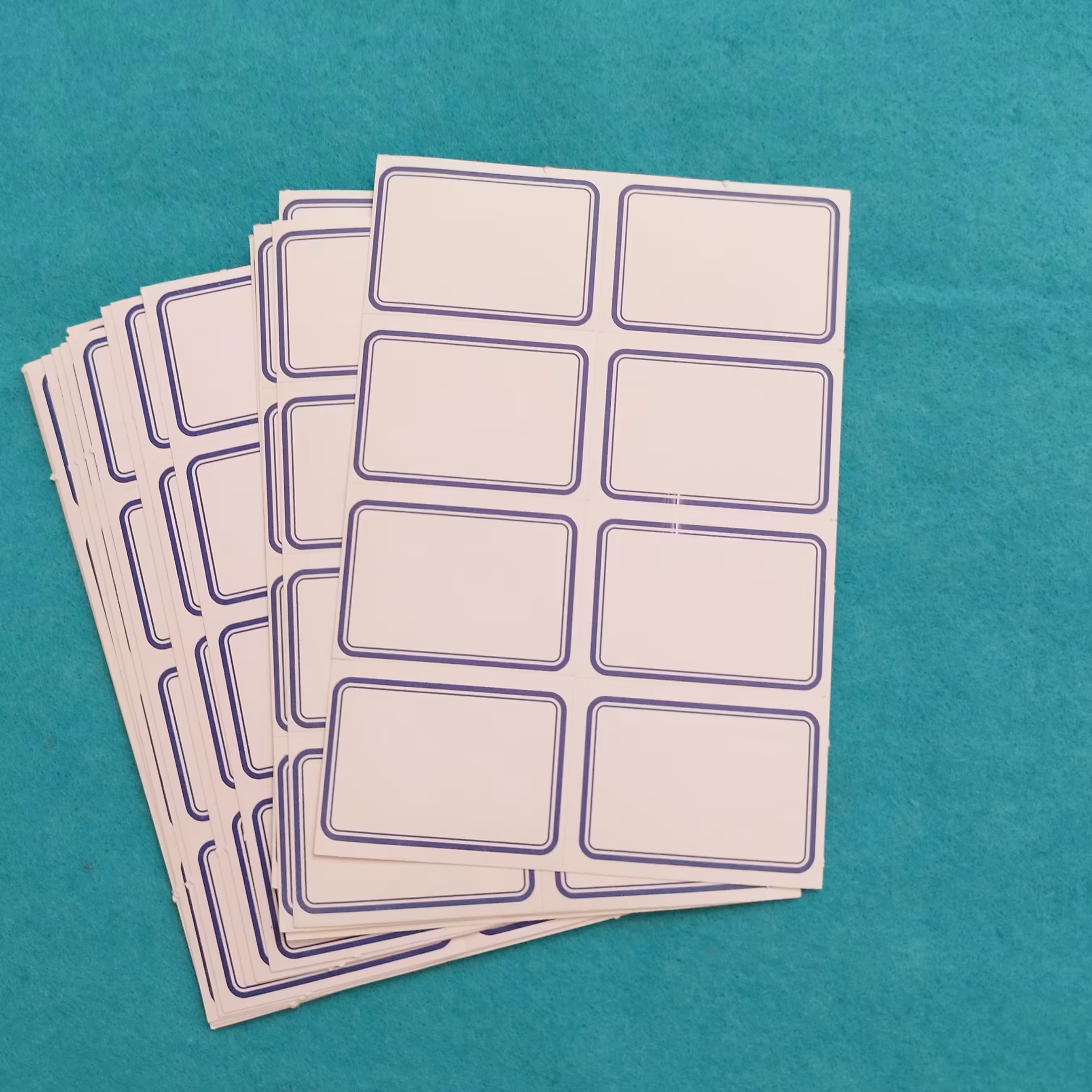 برچسب ساده اسم دور آبی