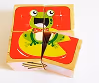 پازل چوبی 6 وجهی 2*2