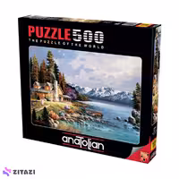 پازل 500 تکه آناتولین مدل Mountain Cabin کد 3534