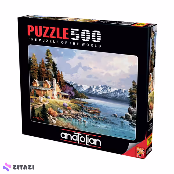 پازل 500 تکه آناتولین مدل Mountain Cabin کد 3534