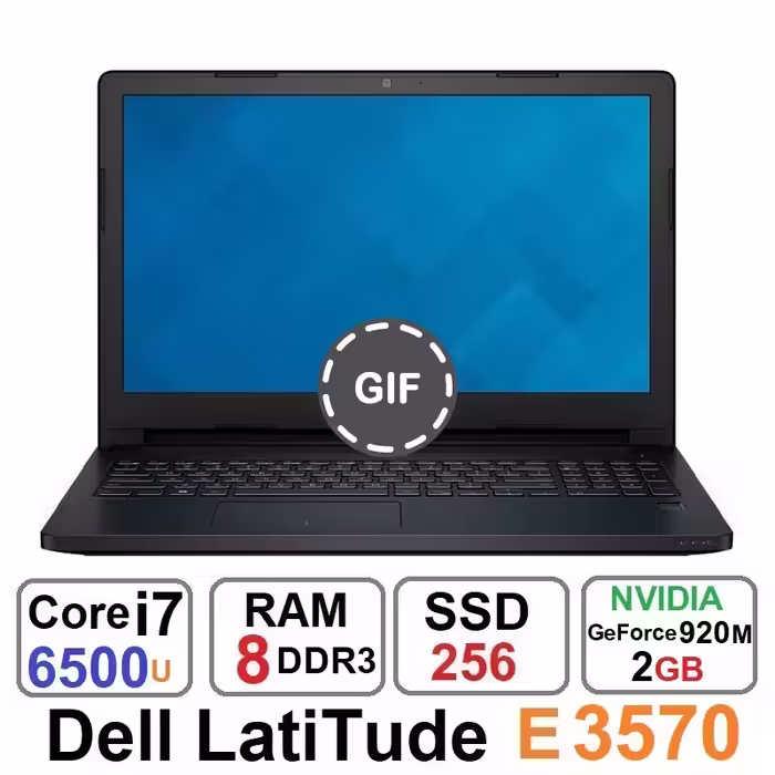 لپ تاپ Dell Latitude E3570 Core i7 6500u رم 8