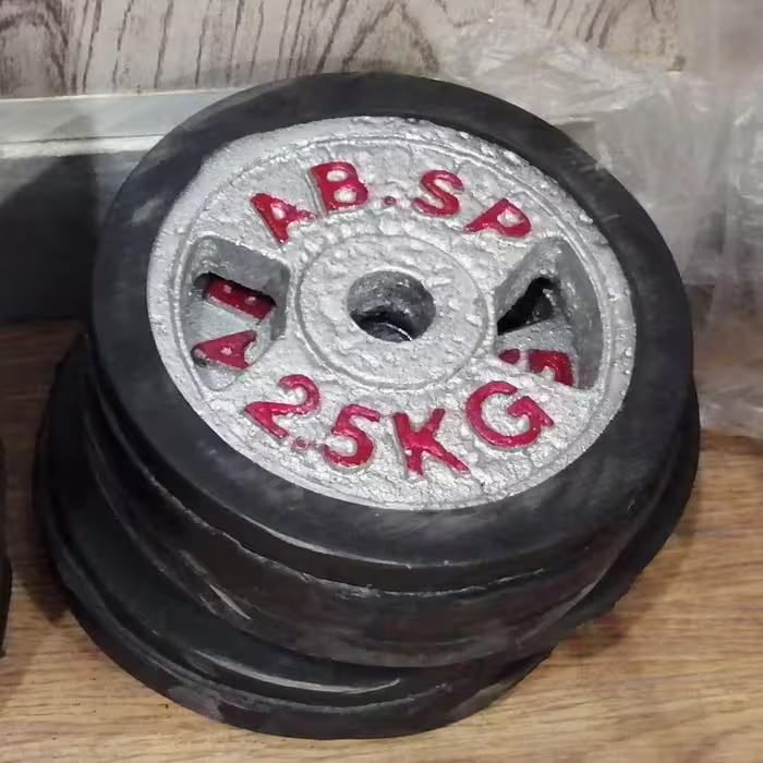 صفحه هالتر  چدنی دورلاستیکی خانگی 2.5 کیلویی