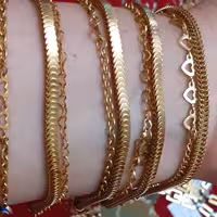 دستبند دو ردیفه  تمام استیل ماری رنگ ثابت  ضد حساسیت کد 9090