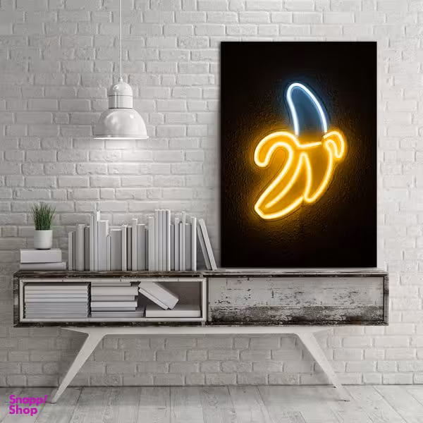 تابلو شاسی طرح نئون مدل موز کد 750