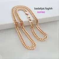 گردنبند کارتیه برند ژوپینگ فوق العاده شیکو مجلسی کاملا رنگ ثابت و آبکاری طلا شده 