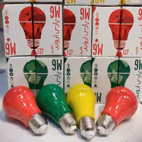 لامپ 9 وات رنگی