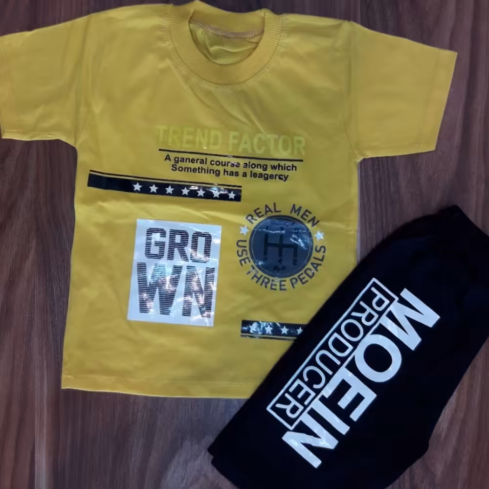 تیشرت شلوارک پسرانه سایز 40 ، 45 رنگبندی متنوع جنس عالی 