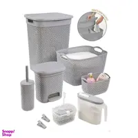 ست حمام لیمون مدل بافت مجموعه 7 عددی