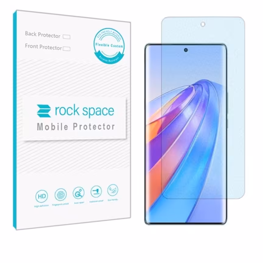  گلس نانو مات بلوکات (ضد اشعه آبی) و ضد ضربه گوشی آنر X40 برند راک اسپیس

