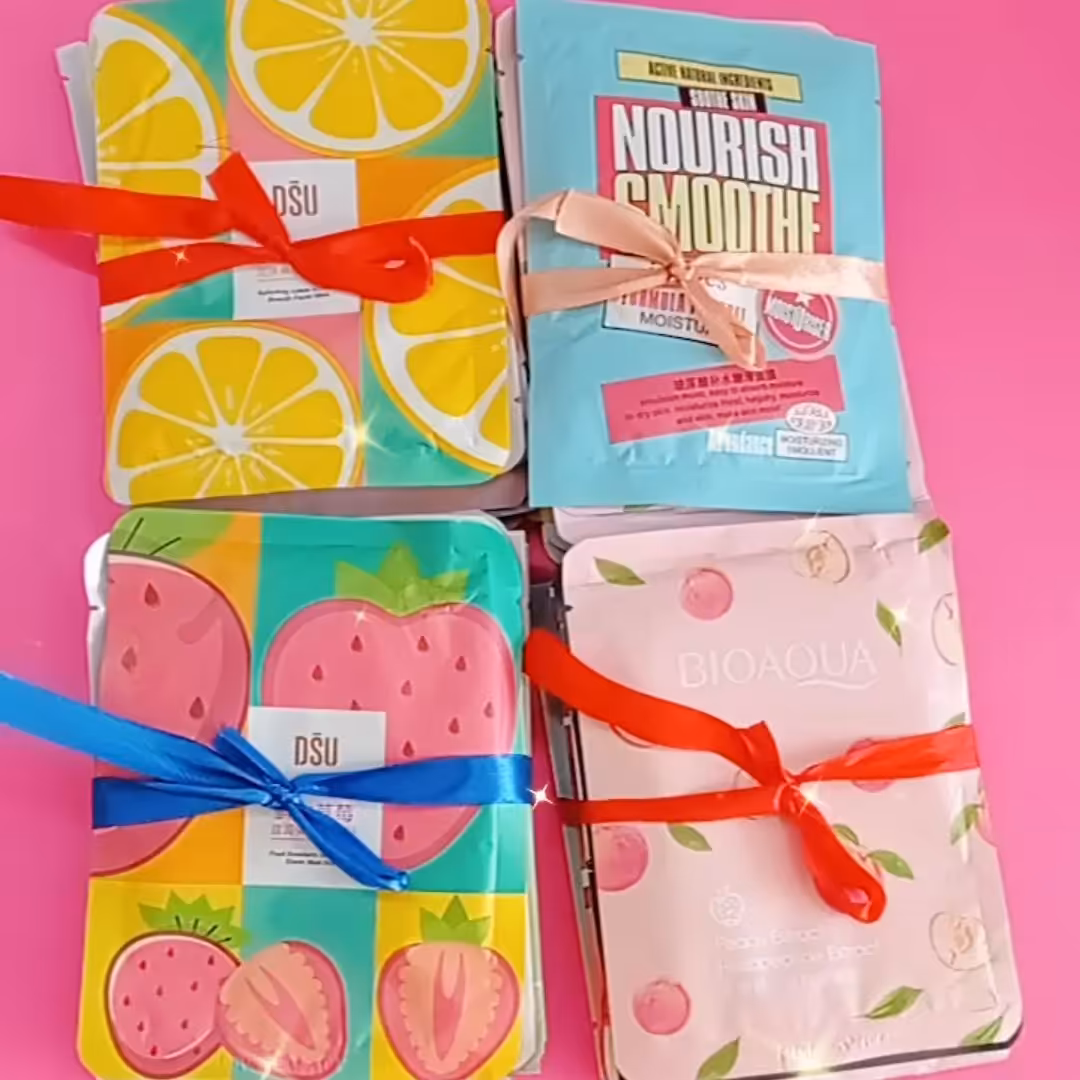 ماسک صورت.ماسک ورقه ای.لایه بردار.پک ده عددی ماسک.پک ماسک.ماسک پک