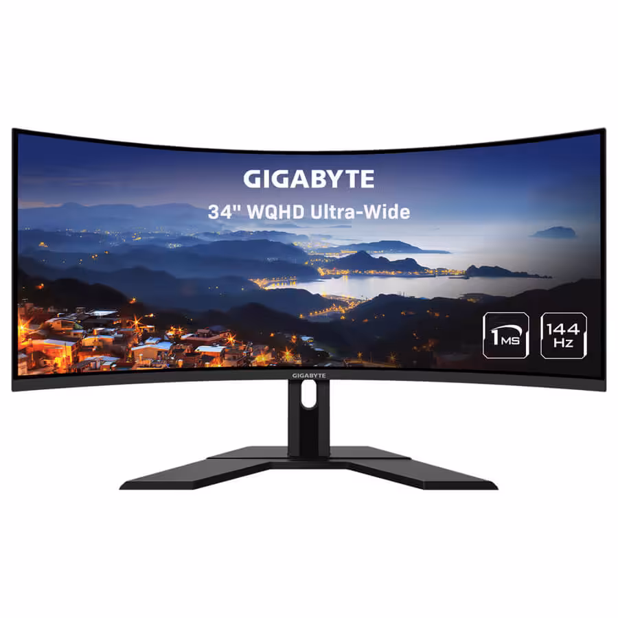مانیتور گیمینگ 34 اینچ خمیده گیگابایت مدل G34WQC