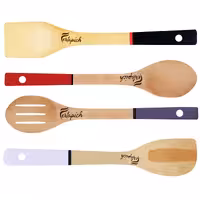 سرویس کفگیر و ملاقه  چوبی 4 پارچه فرتاپیچ کد 17