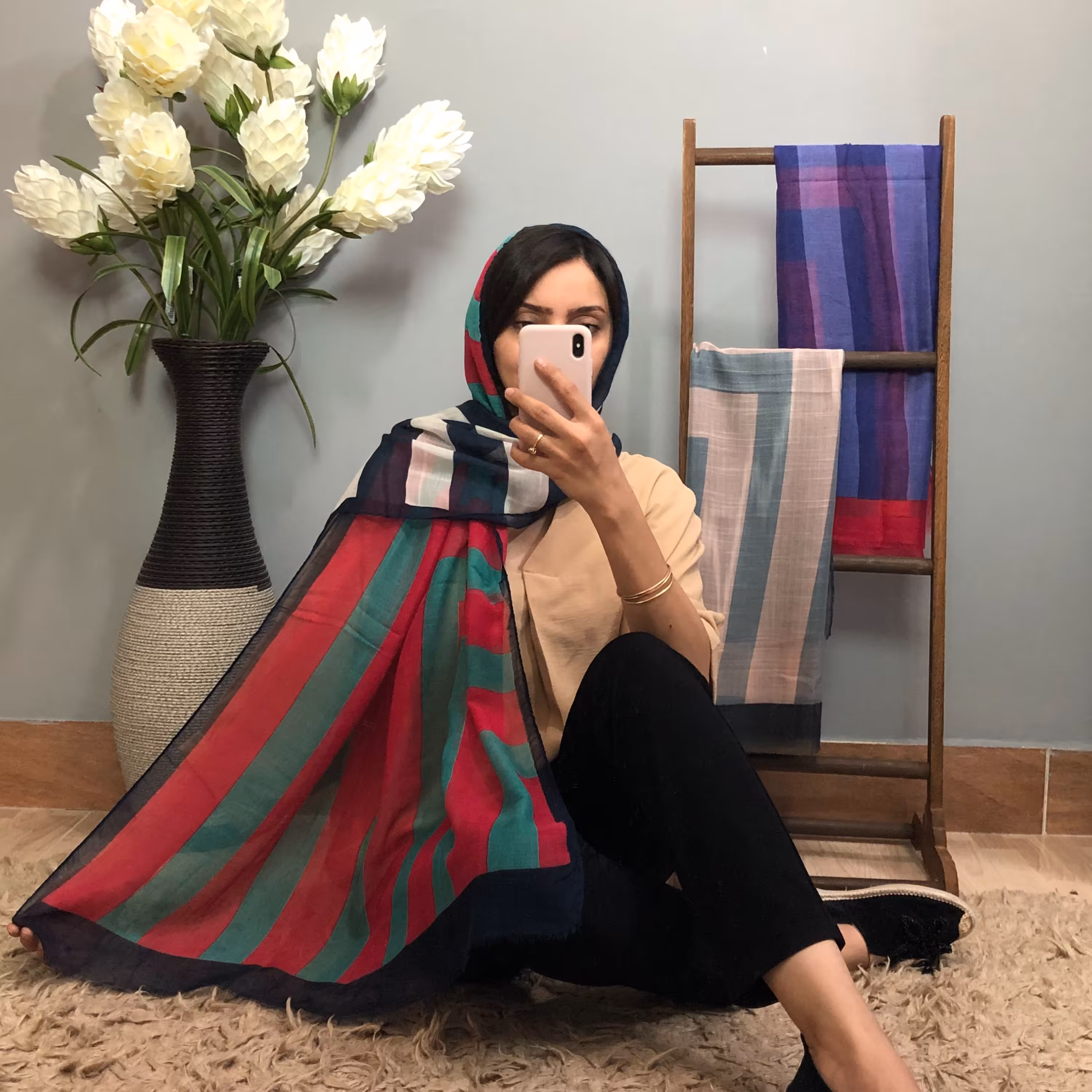 شال راه راه تابستونی در 6 رنگ جذاب