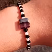 دستبند دخترانه و زنانه مروارید و کریستال  نیل