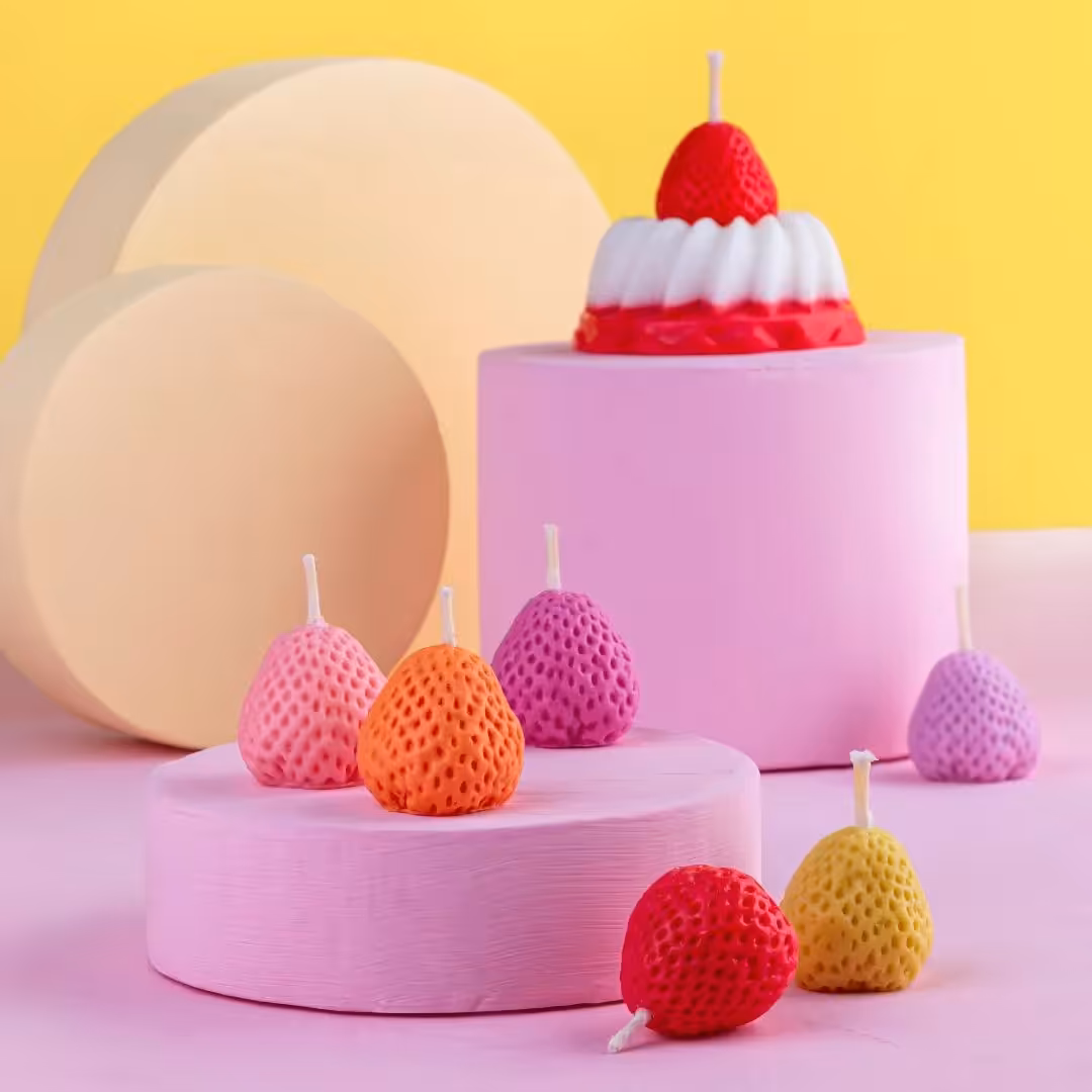 شمع توت فرنگی