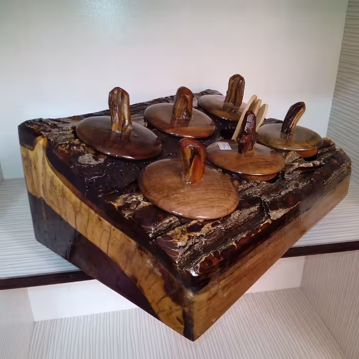 جای ادویه شش تایی ( 30در 40 )طرح شیبدار