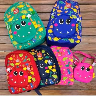 کوله پشتی مدرسه دایناسور بادی بگ دار وارداتی