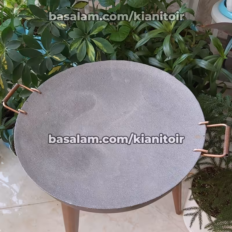 ساج چدن دسته دار 44 سانتی - ساج دسته دار چدن مناسب کمپینگ و پخت نان