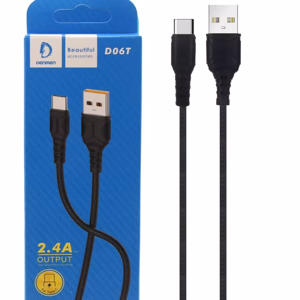 کابل شارژ Denmen تایپ سی  type-c مدل D06T

