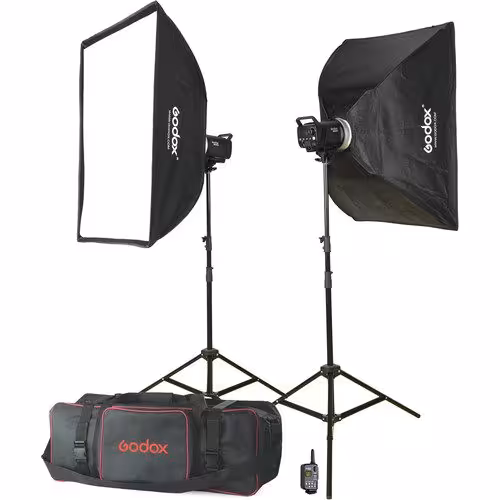 کیت فلاش 2 شاخه استودیویی گودکس Godox MS300-F 2 Monolight Kit