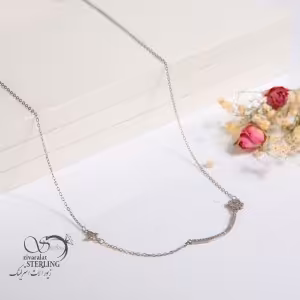 گردنبند نقره زنانه طرح رز