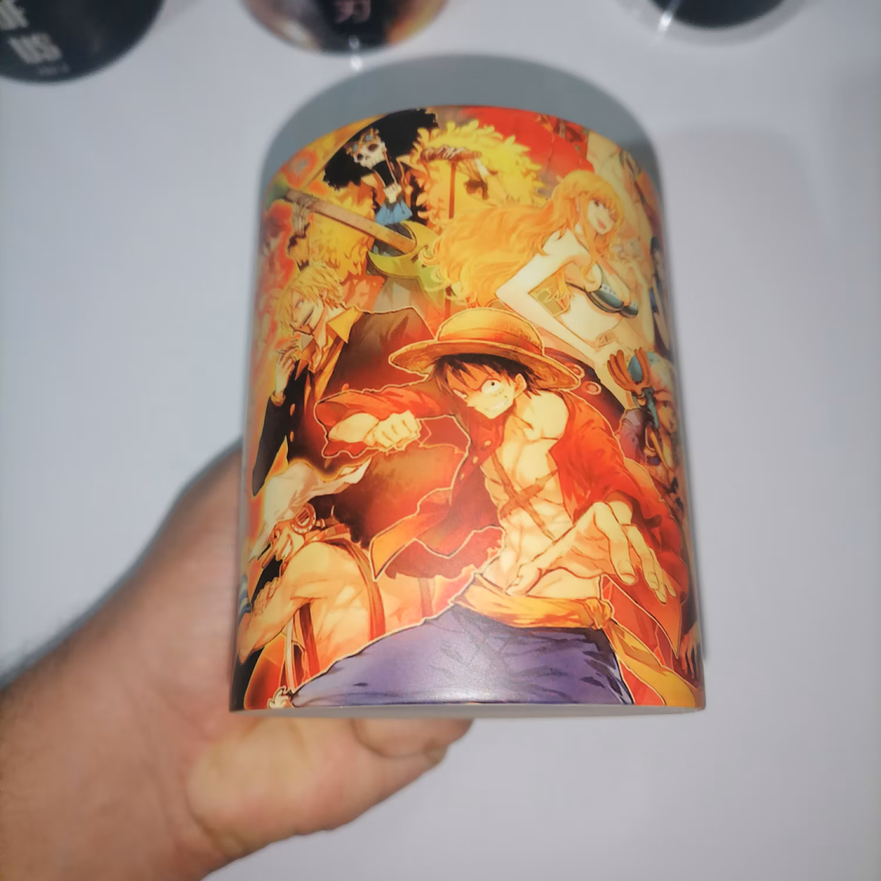 ماگ حرارتی انیمه  وان پیس one piece ( مانکی دی لوفی  . جادویی )