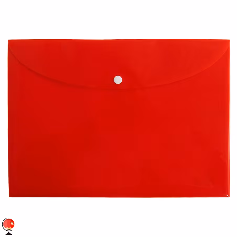 پوشه دکمه دار A4 رنگ قرمز سهند