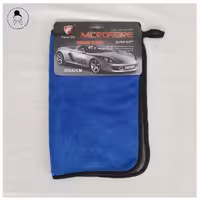 دستمال حوله ای دو رو  میکرو فایبر  رنگ آبی و توسی 