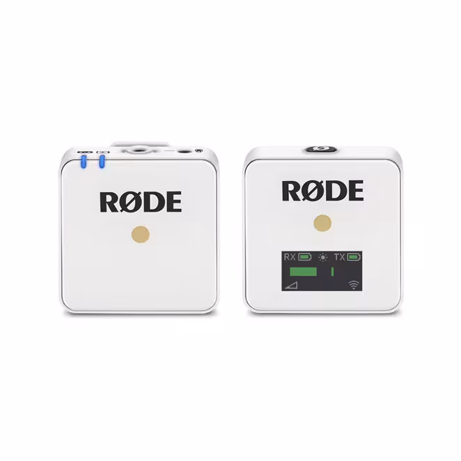 میکروفن یقه‌ای بیسیم Rode Wireless GO (سفید)