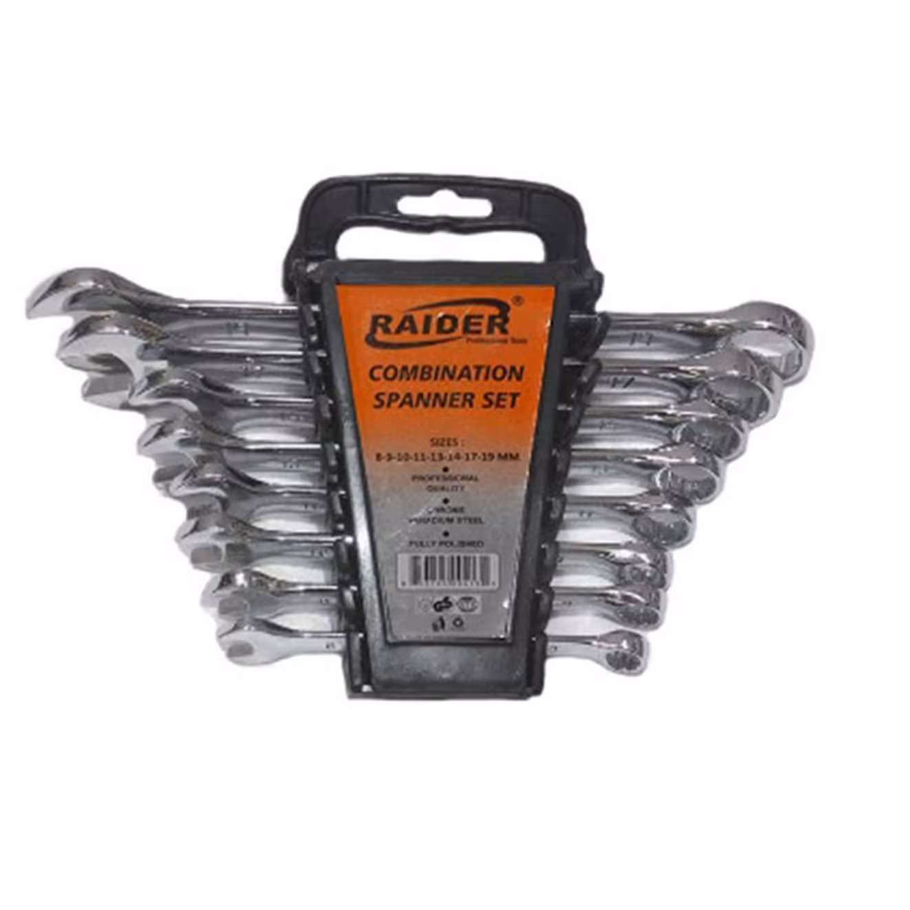 مجموعه 8 عددی آچار یکسر تخت یکسر رینگی رایدر 