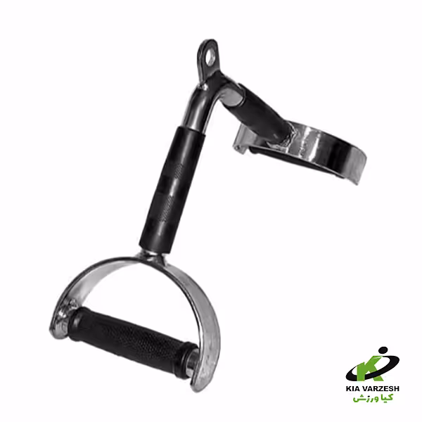 دستگیره بدنسازی نعلی وی سر روکش دار