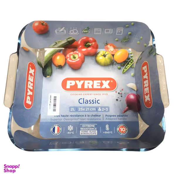 ظرف پخت پیرکس مدل Classic مربع کد 220
