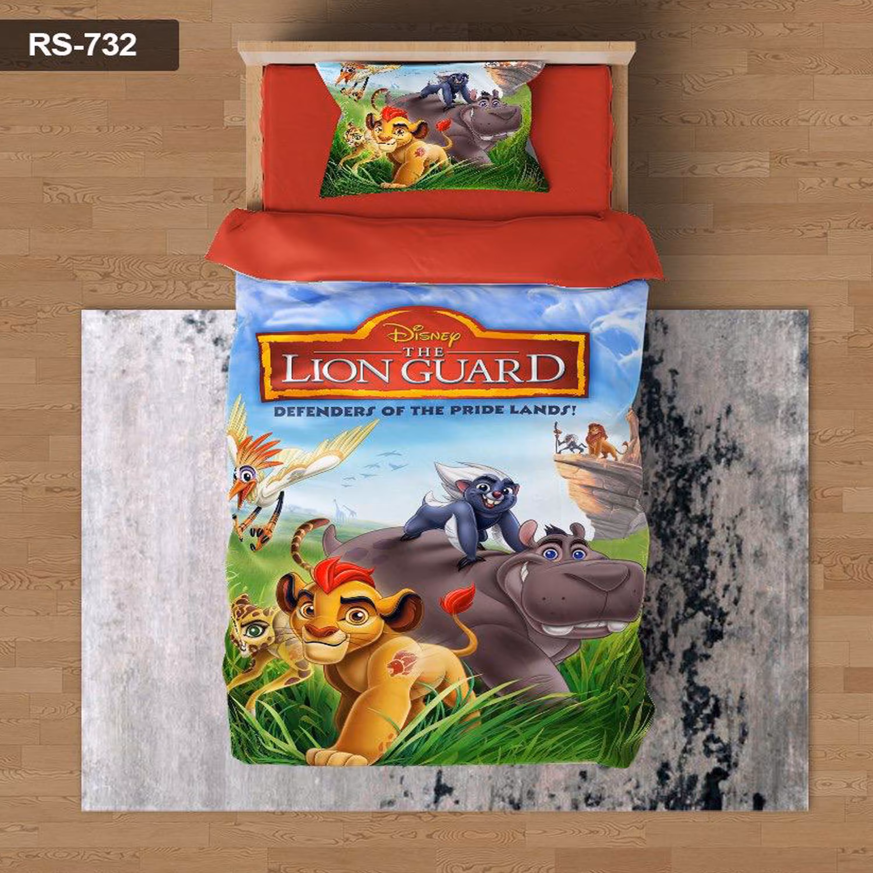 سرویس روتختی 1 نفره تنسل چاپی برندترک لند (Turk Land)  کد rs 732