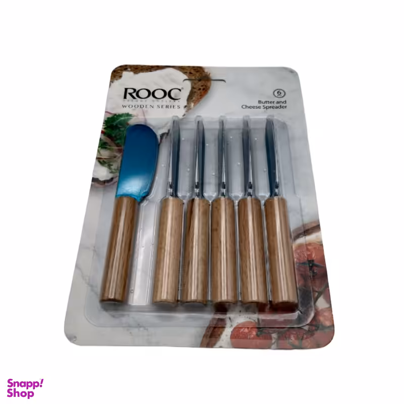 کارد صبحانه خوری روک مدل چوبی بسته 6 عددی