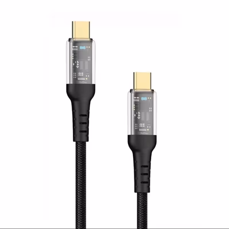 کابل تبدیل Type-C به Type-C پرووان مدل PCC113 60W PD طول 1 متر