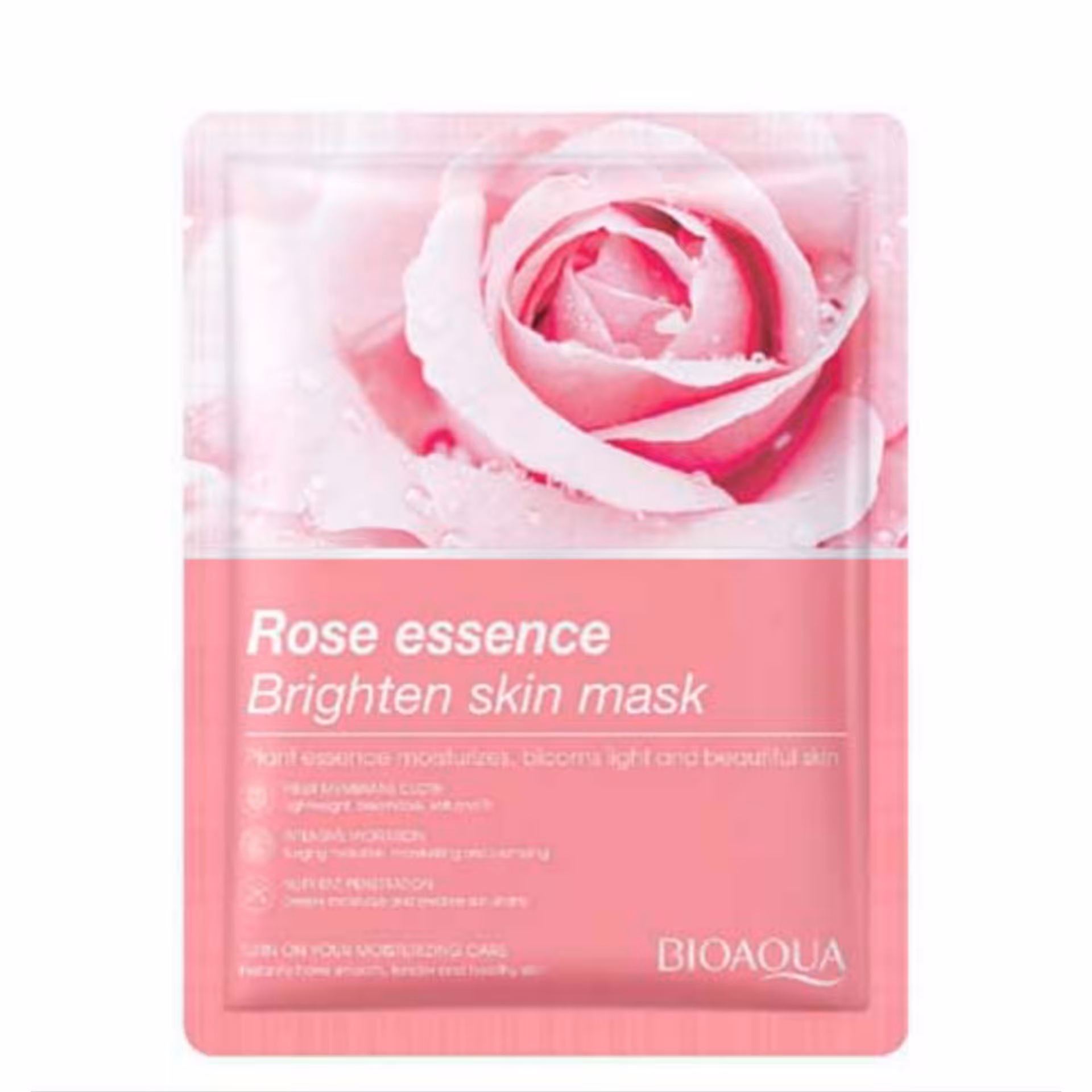 ماسک ورقه ای گل رز صورتی بیو آکوا 25 گرمی 