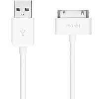 کابل MOSHI موشی تبدیل USB به 30PIN سفید - Hiapple.ir