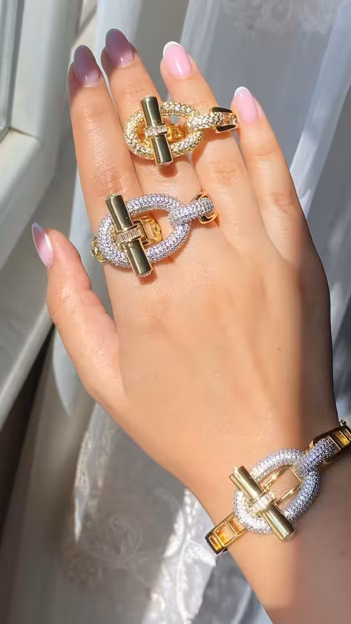 دستبند و انگشتر هرمس ترند و لاکچری وستا گالری