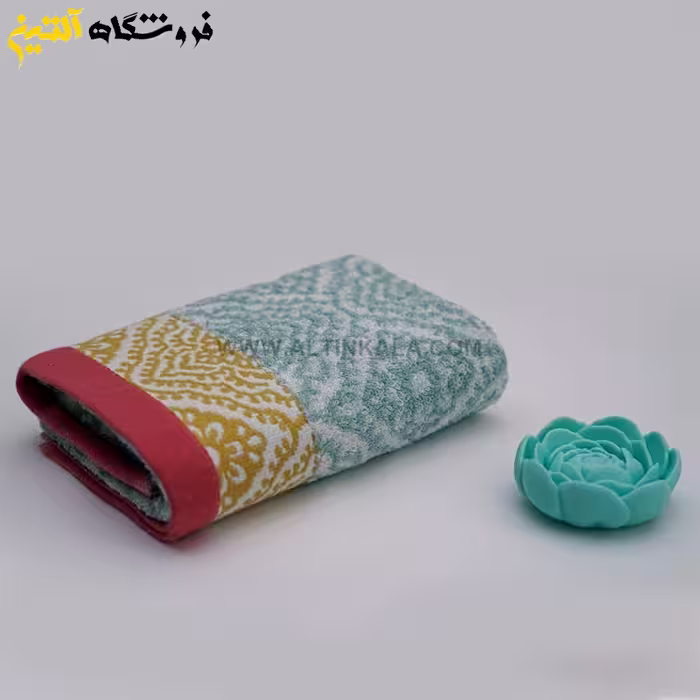 حوله دستی برق لامع مدل ایپک آبی 40×80
