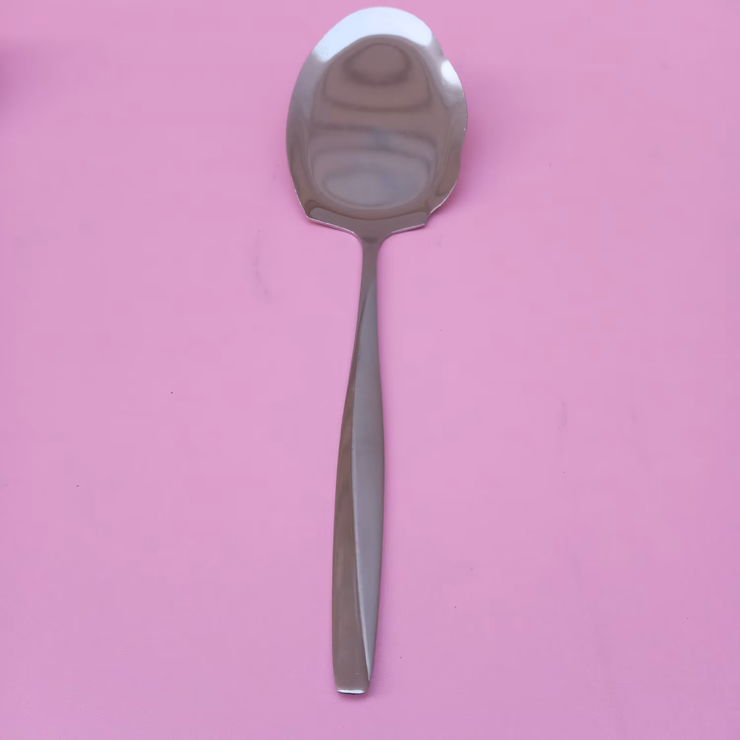 کفگیر برنج بزرگ طرح یک خطی ماینز بسته یک عددی جنس فولاد زد زنگ عیار 18 ضخامت 3 میل