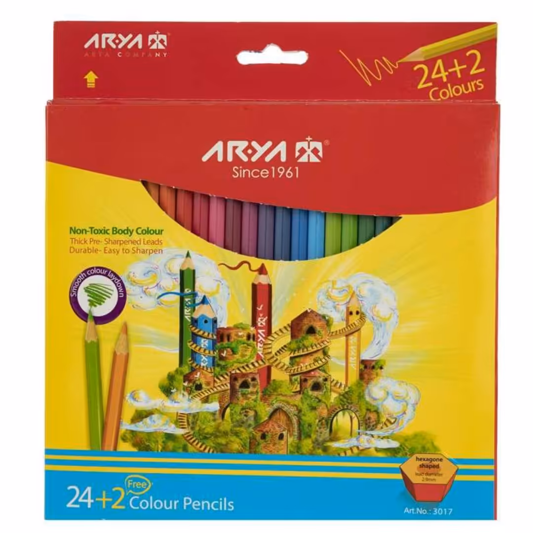مدادرنگی 2+24 رنگ آریا