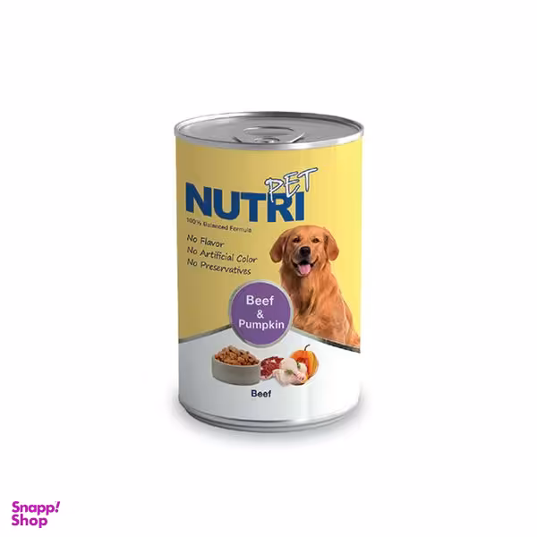 کنسرو سگ نوتری پت مدل Beef and Pumpkin وزن 425 گرم