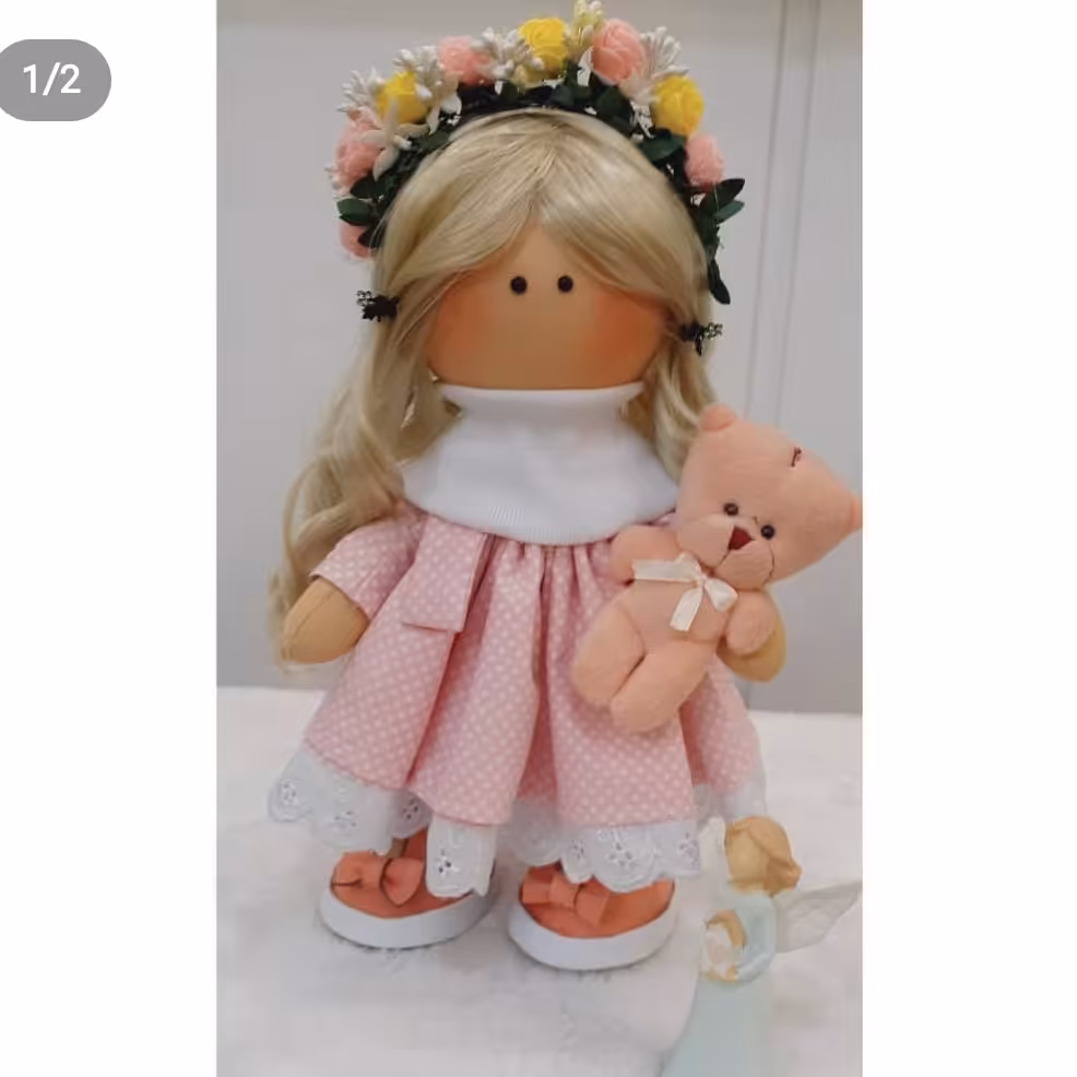 عروسک روسی دختر 35 سانت