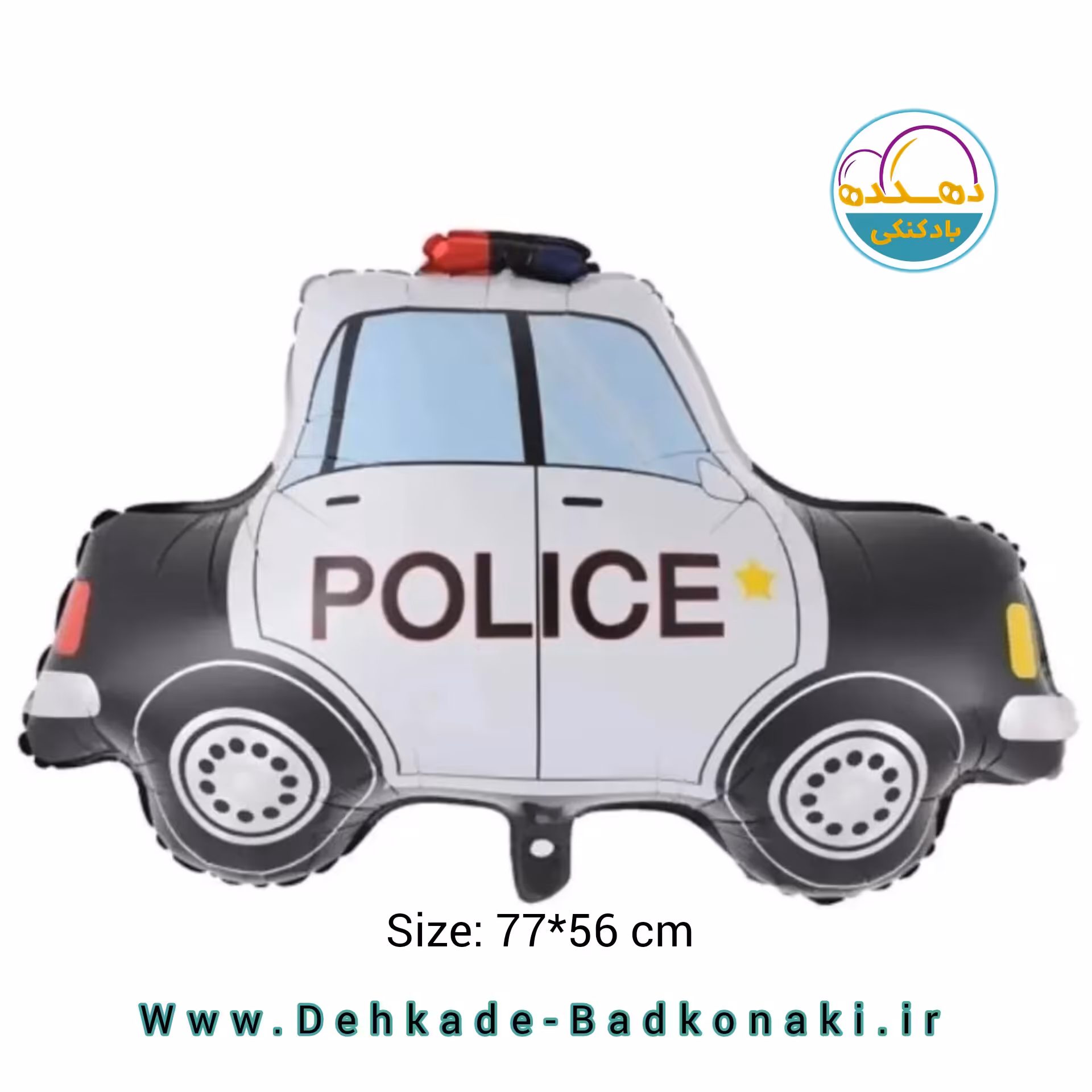 بادکنک فویلی ماشین پلیس 