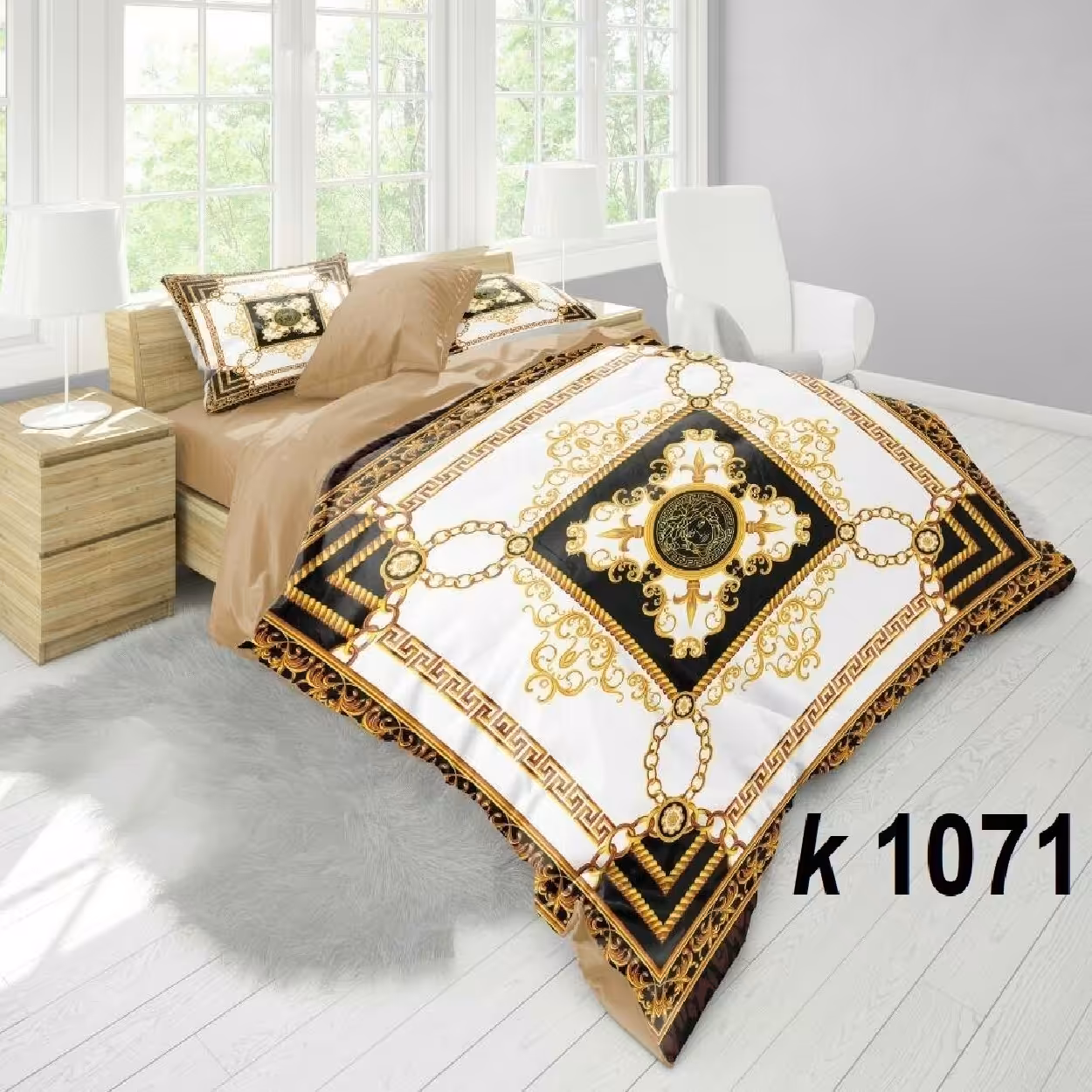 سرویس روتختی ترک إو turkev کد K-1071 دونفره 6 تکه