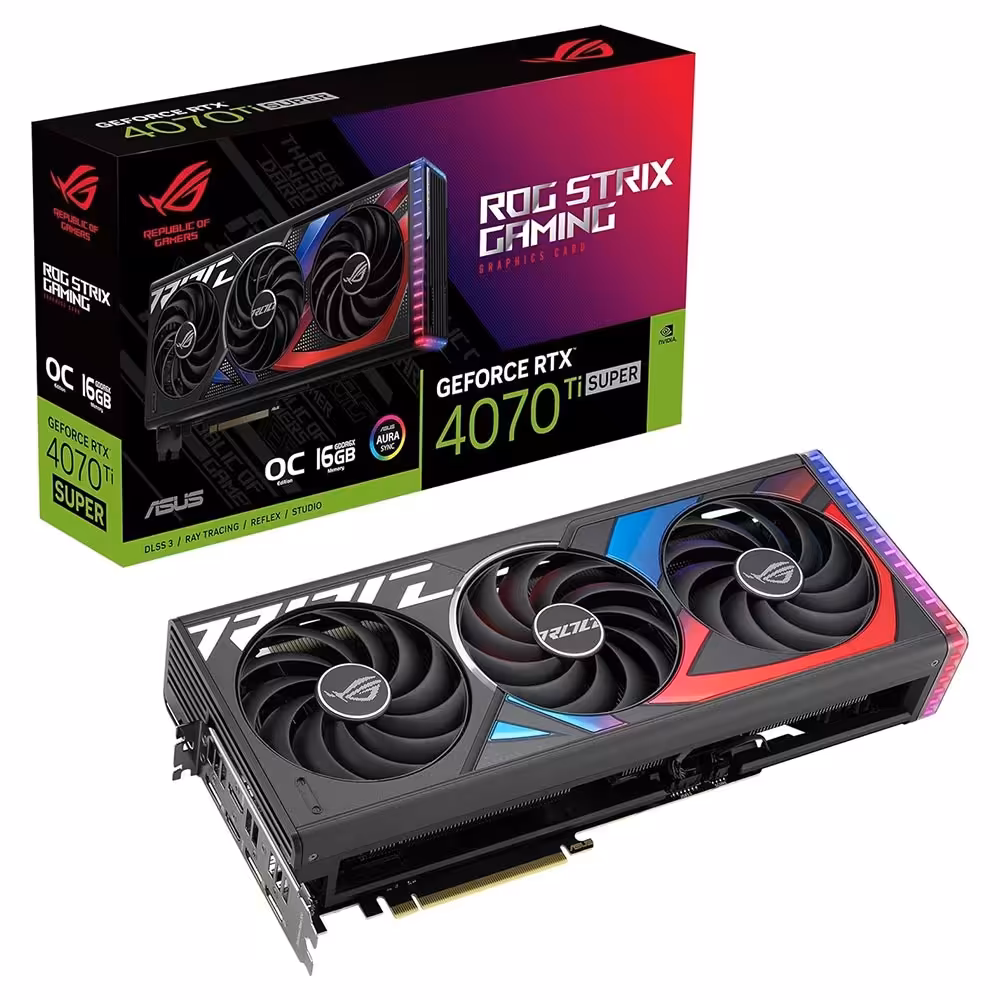 خرید کارت گرافیک ایسوس ROG Strix RTX 4070 SUPER 12GB OC با بهترین قیمت